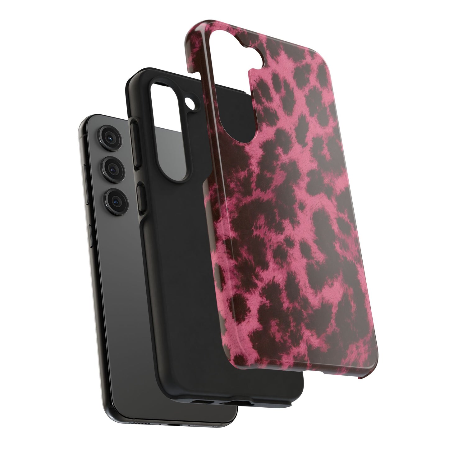 Pink Leopard Print - Protective Phone Case