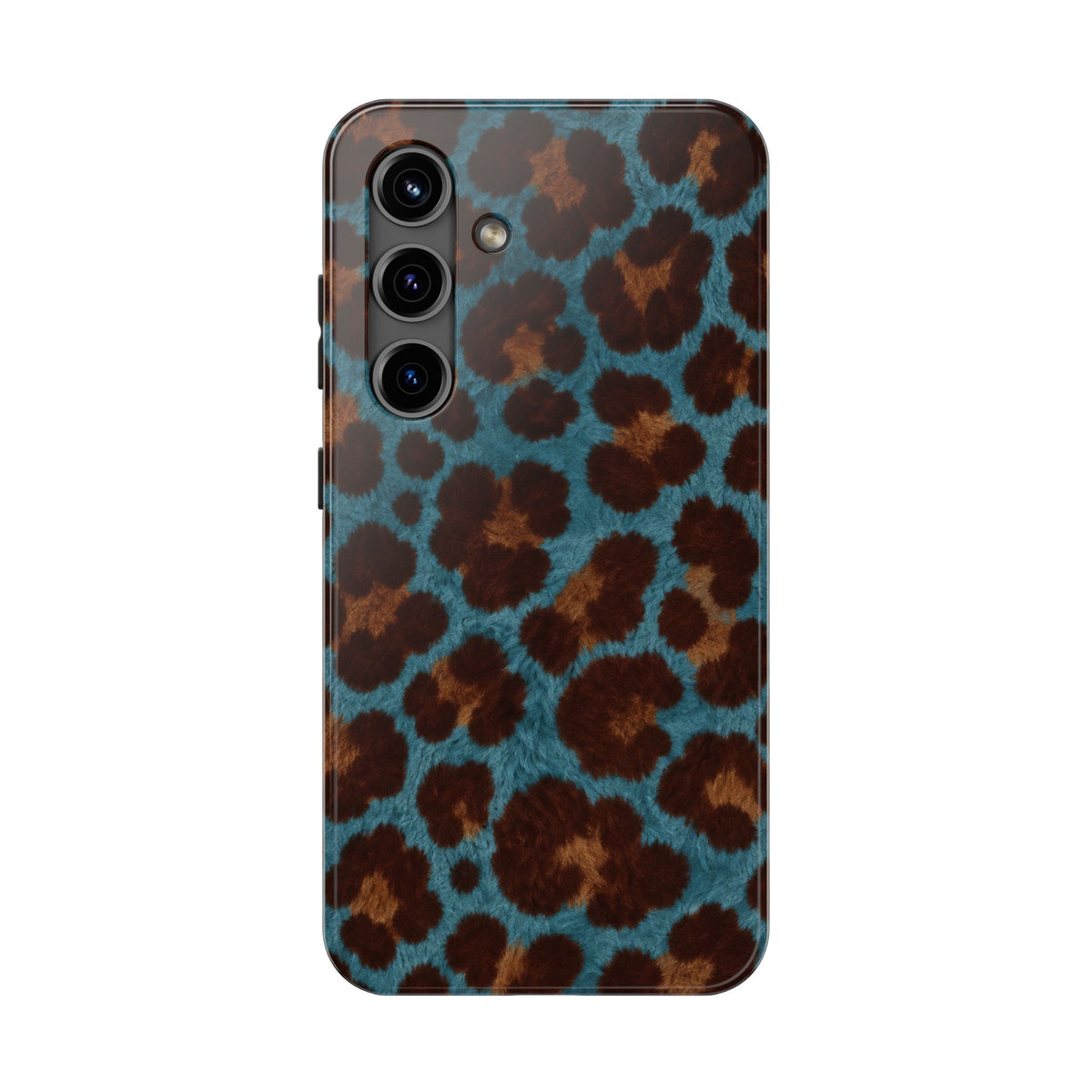 Teal Leopard - Protective Phone Case