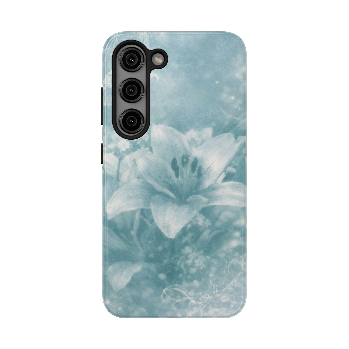 Teal Lily - Protective Phone Case