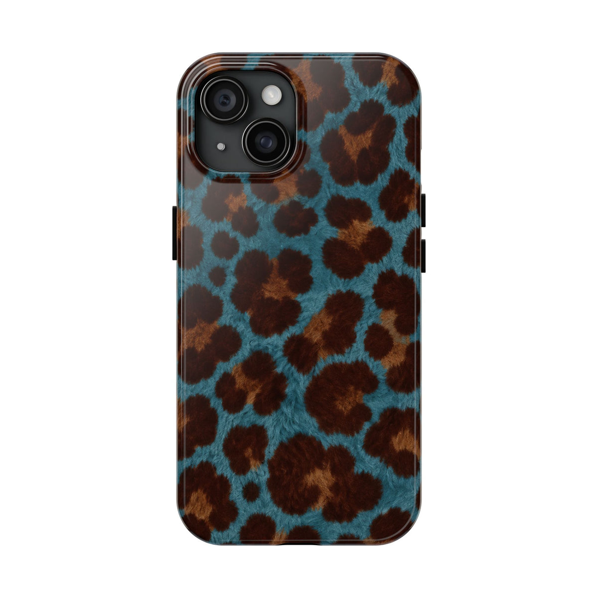 Teal Leopard - Protective Phone Case
