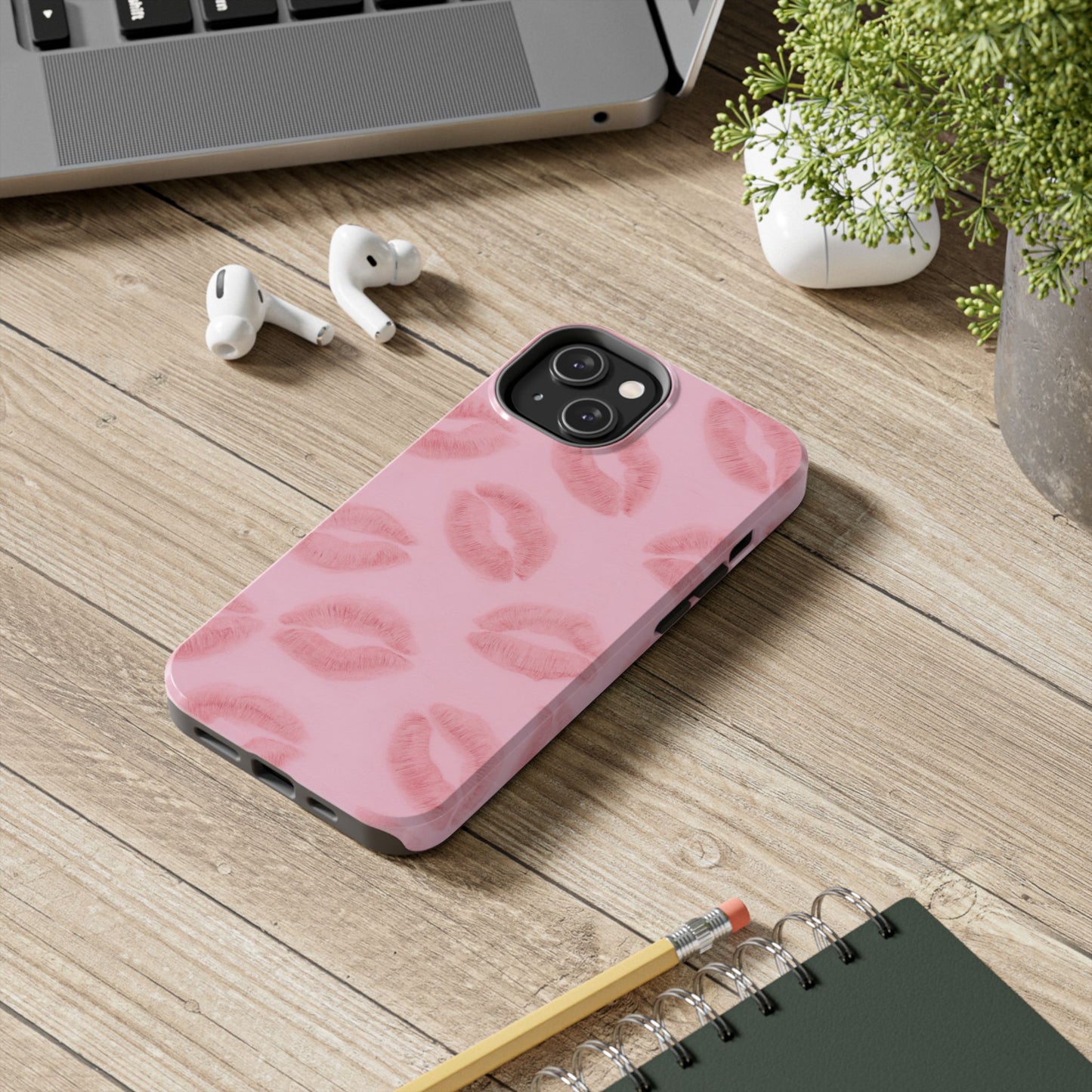 Pink Rosy Kisses - Protective Phone Case