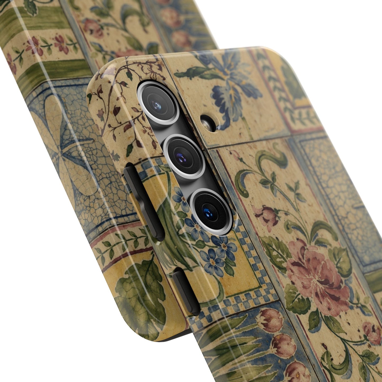 Vintage Floral Patchwork - Protective Phone Case