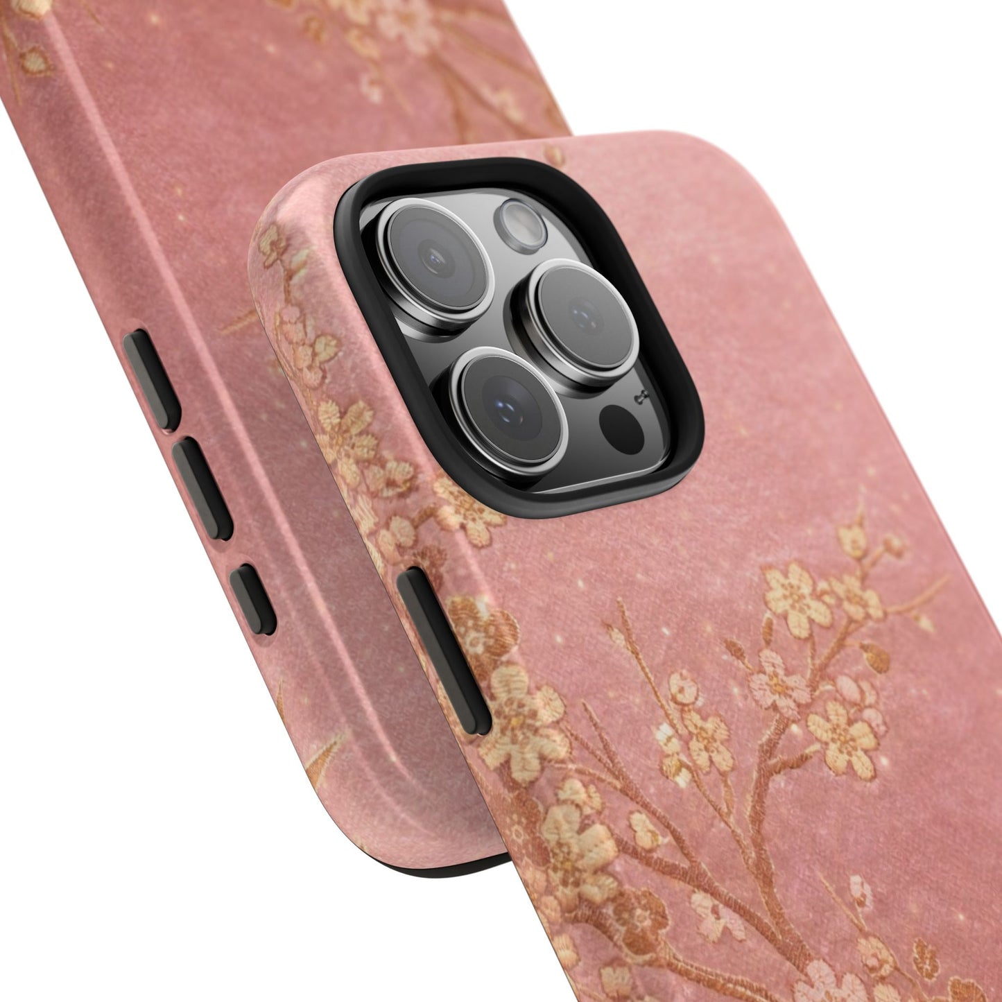 Pink Gold Cherry Blossom - Protective Phone Case
