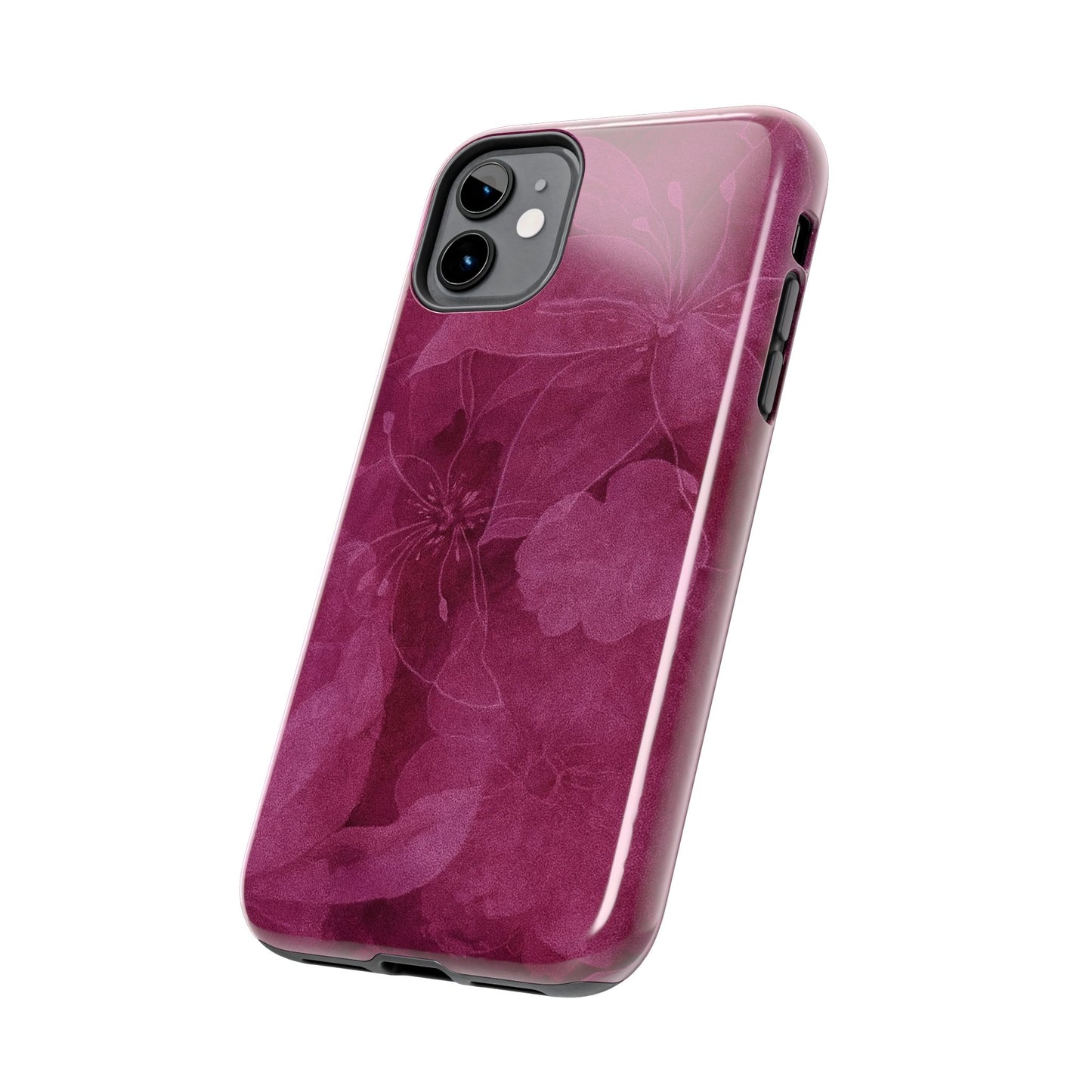 Magenta Petals - Protective Phone Case
