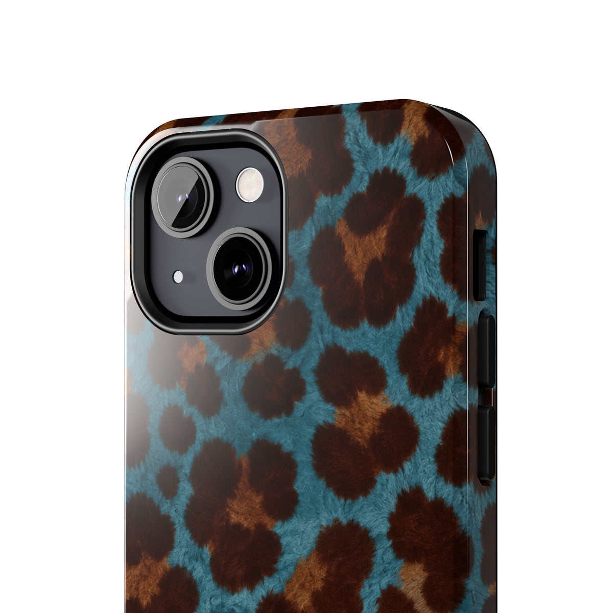 Teal Leopard - Protective Phone Case
