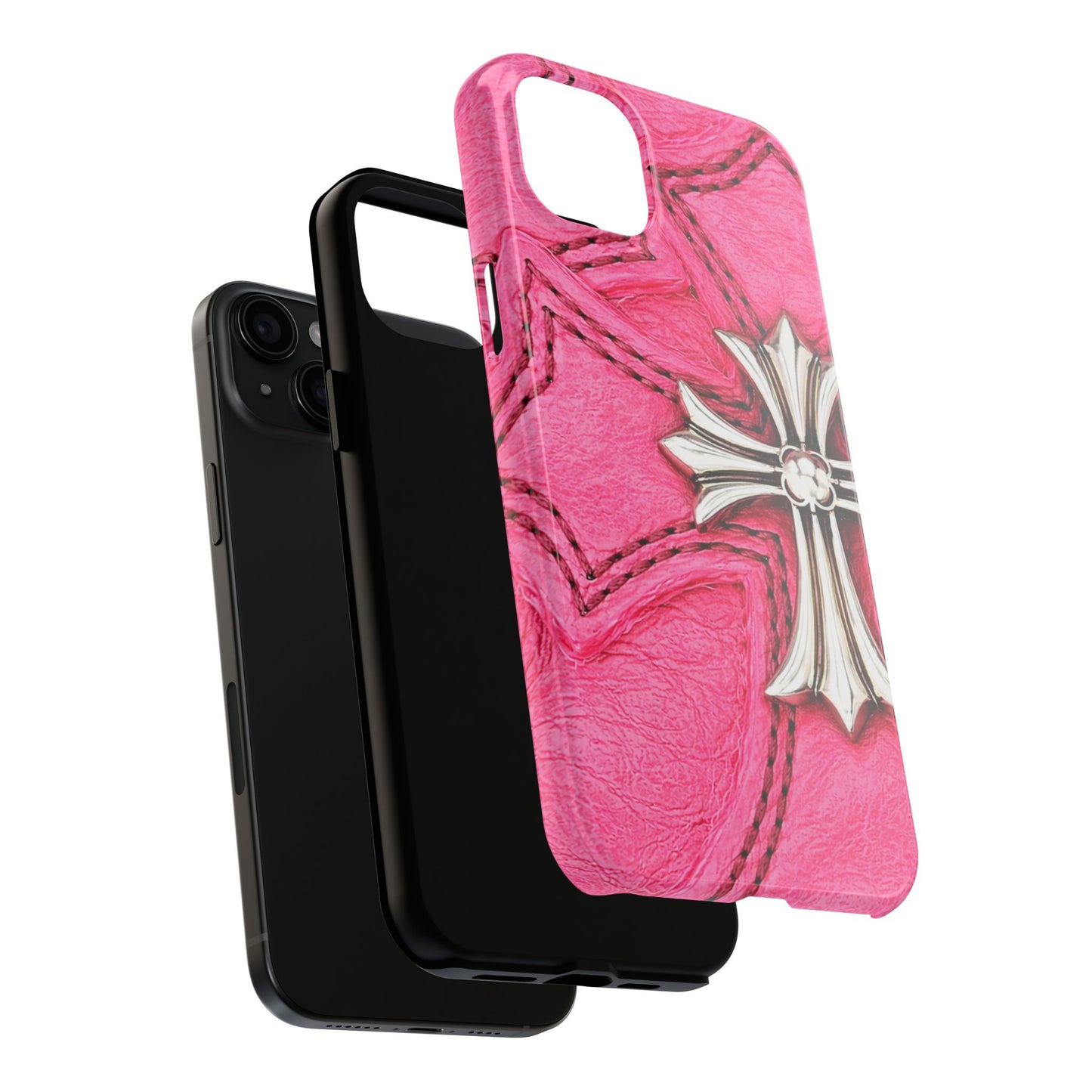 Pink Cross - Protective Phone Case