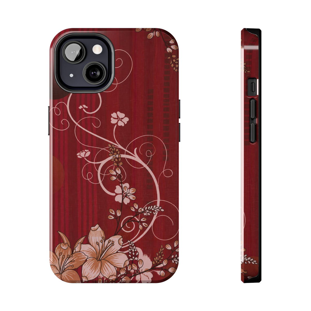 Crimson Bloom - Protective Phone Case