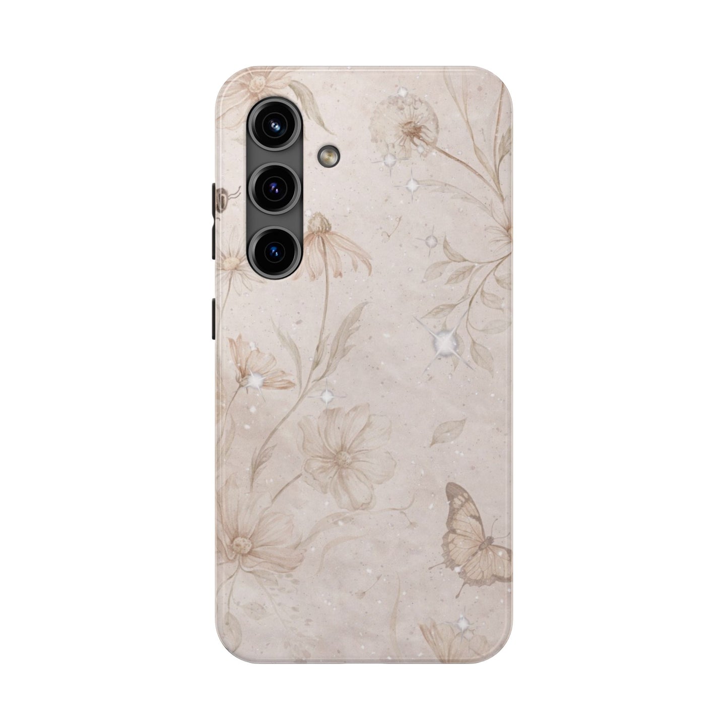 Beige Bloom - Protective Phone Case