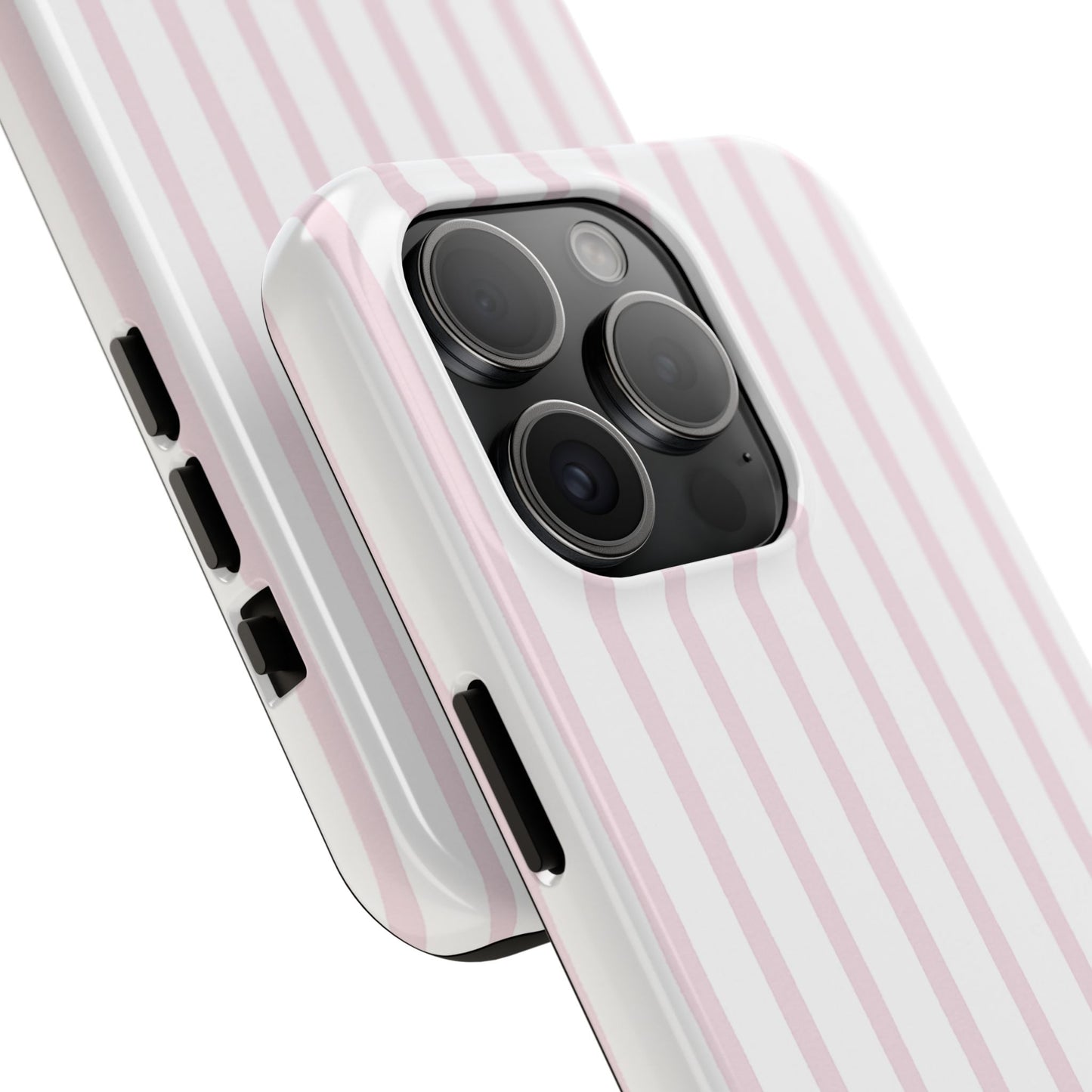 Pink Vertical Stripes - Protective Phone Case