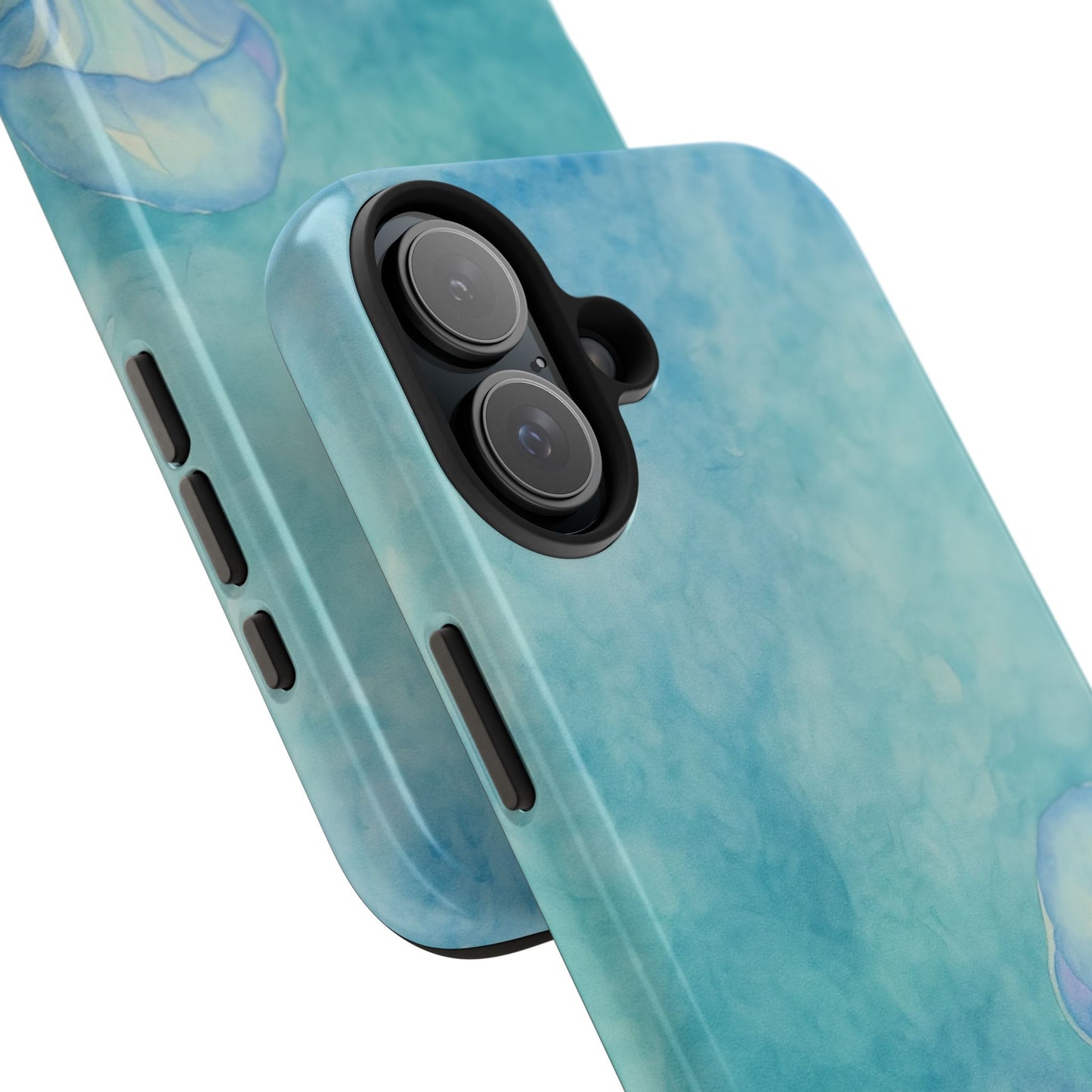 Sea-Blue Jellyfish - Protective Phone Case