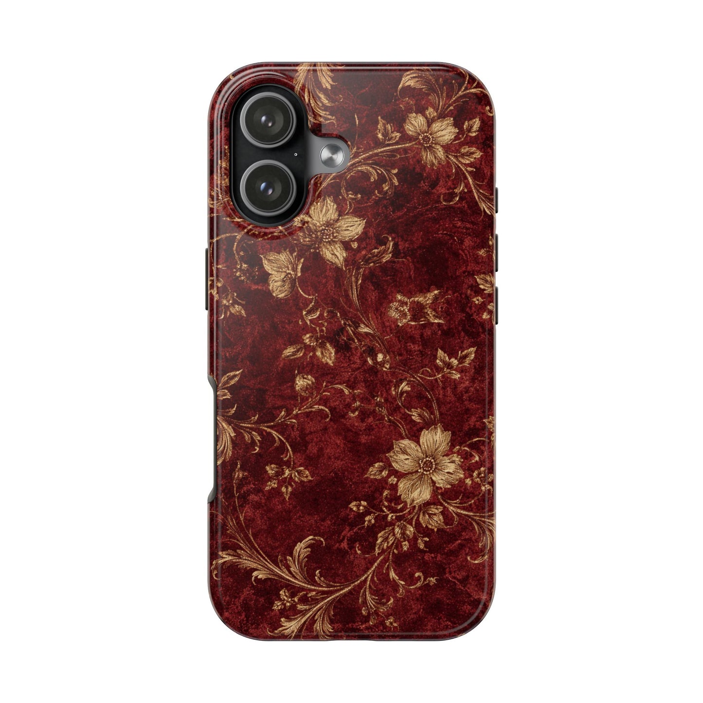 Floral Burgundy - Protective Phone Case