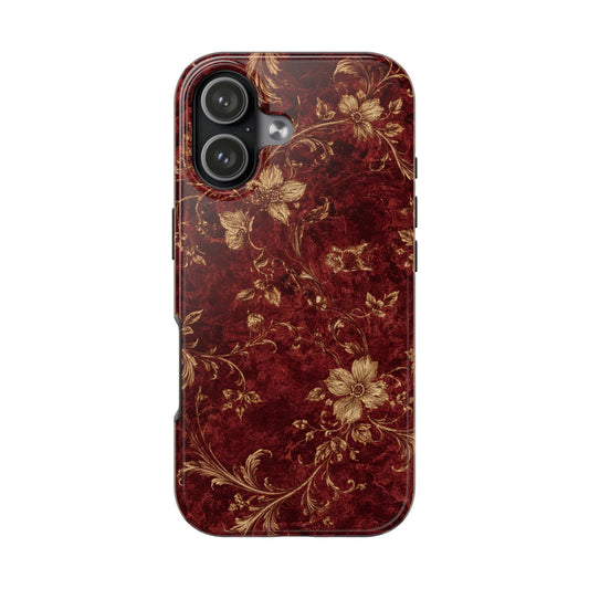 Floral Burgundy - Protective Phone Case