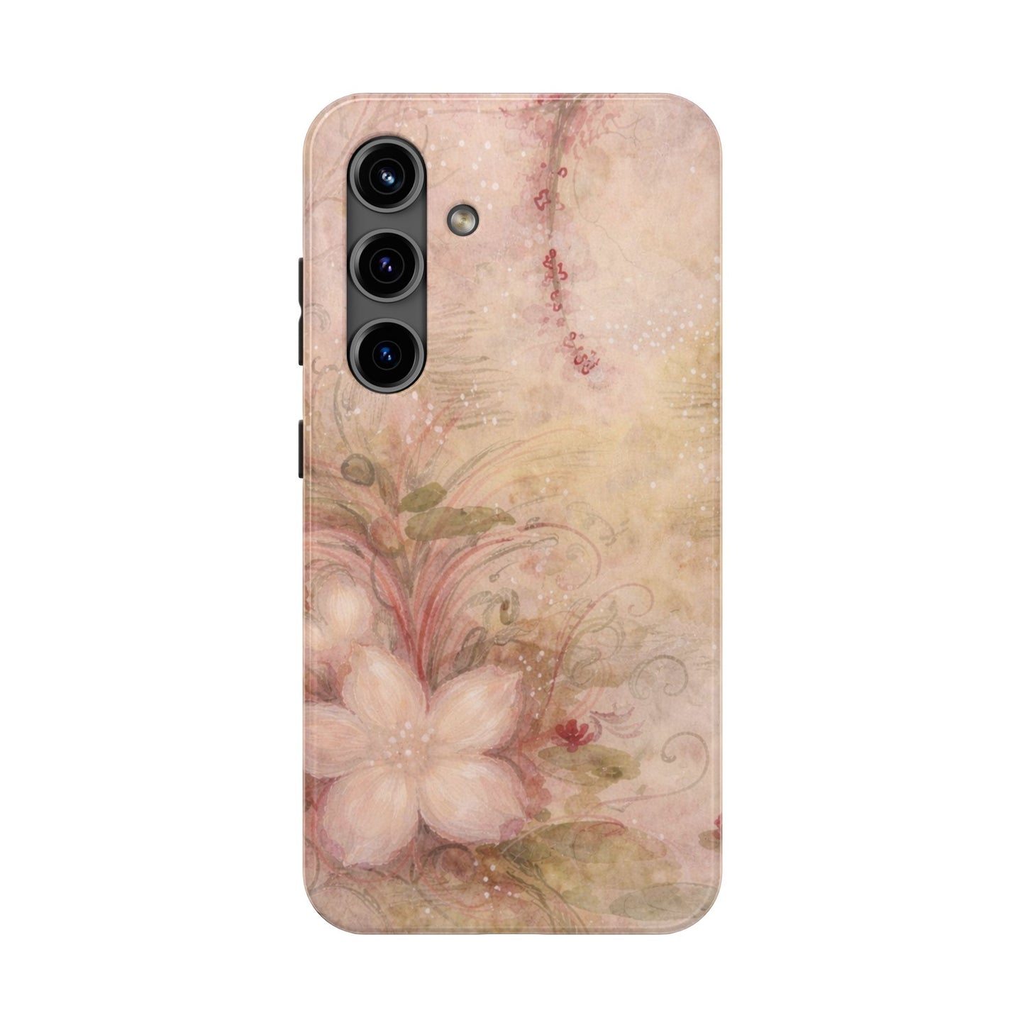 Antique Watercolor Floral - Protective Phone Case