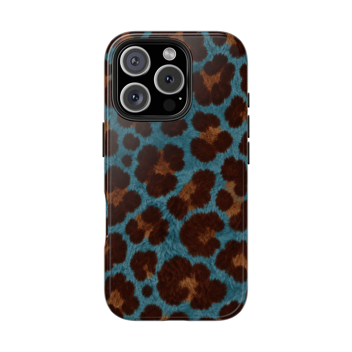 Teal Leopard - Protective Phone Case