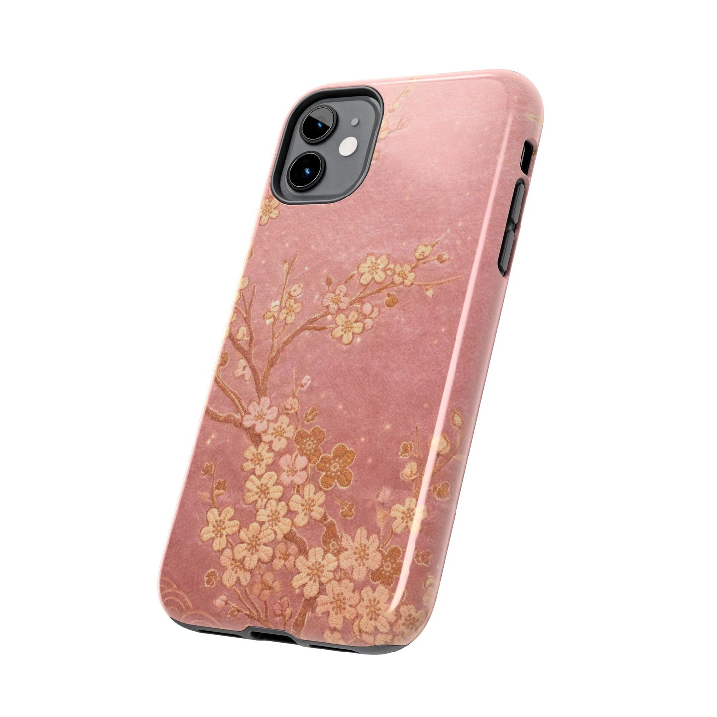 Pink Gold Cherry Blossom - Protective Phone Case