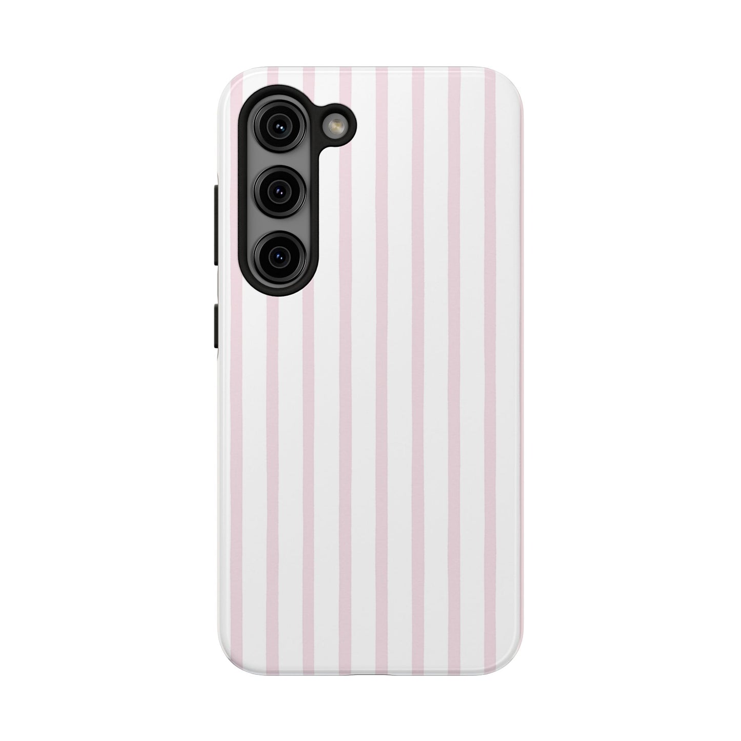 Pink Vertical Stripes - Protective Phone Case