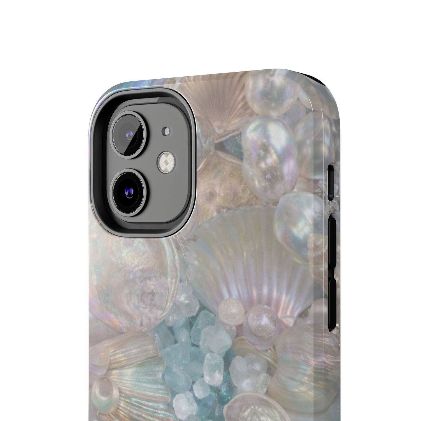 Aquamarine and Shells - Protective Phone Case