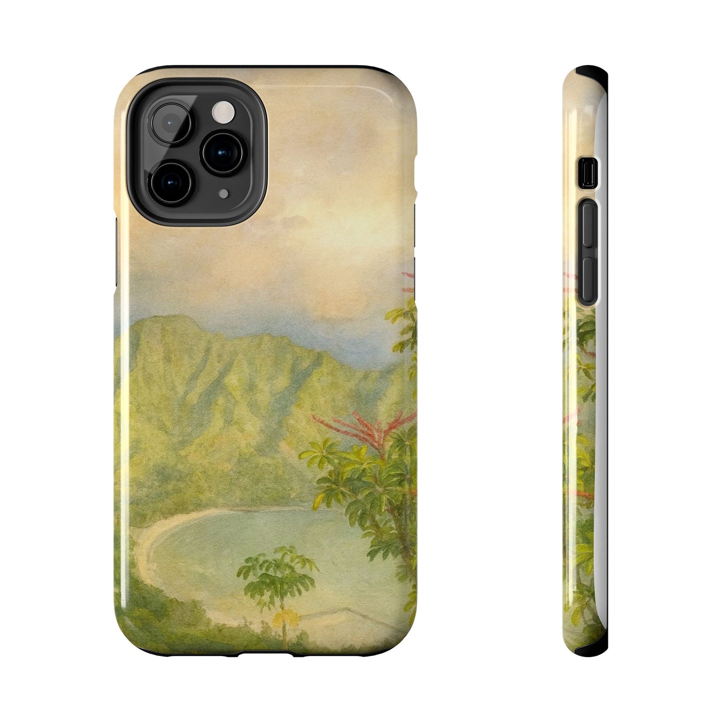 Vintage Tropical Beach - Protective Phone Case
