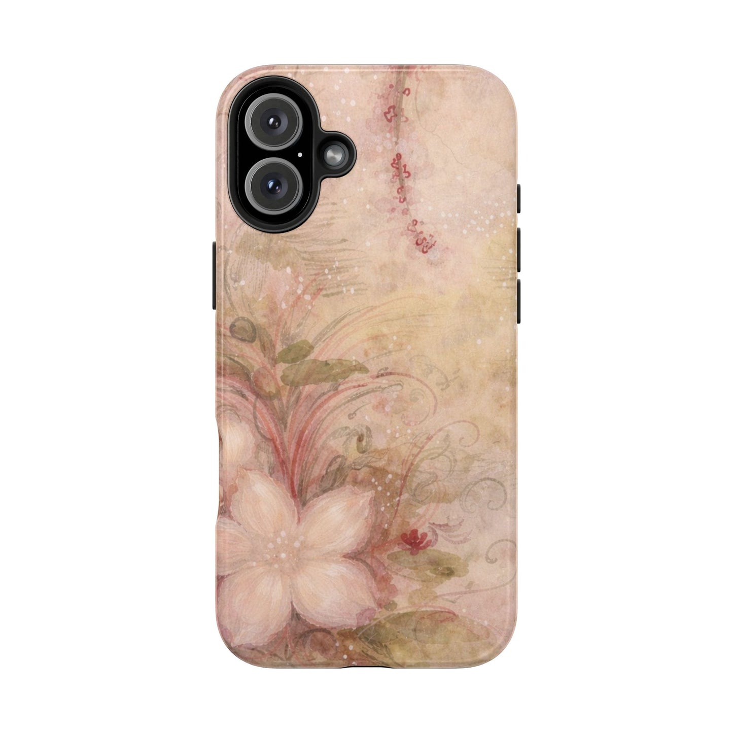 Antique Watercolor Floral - Protective Phone Case