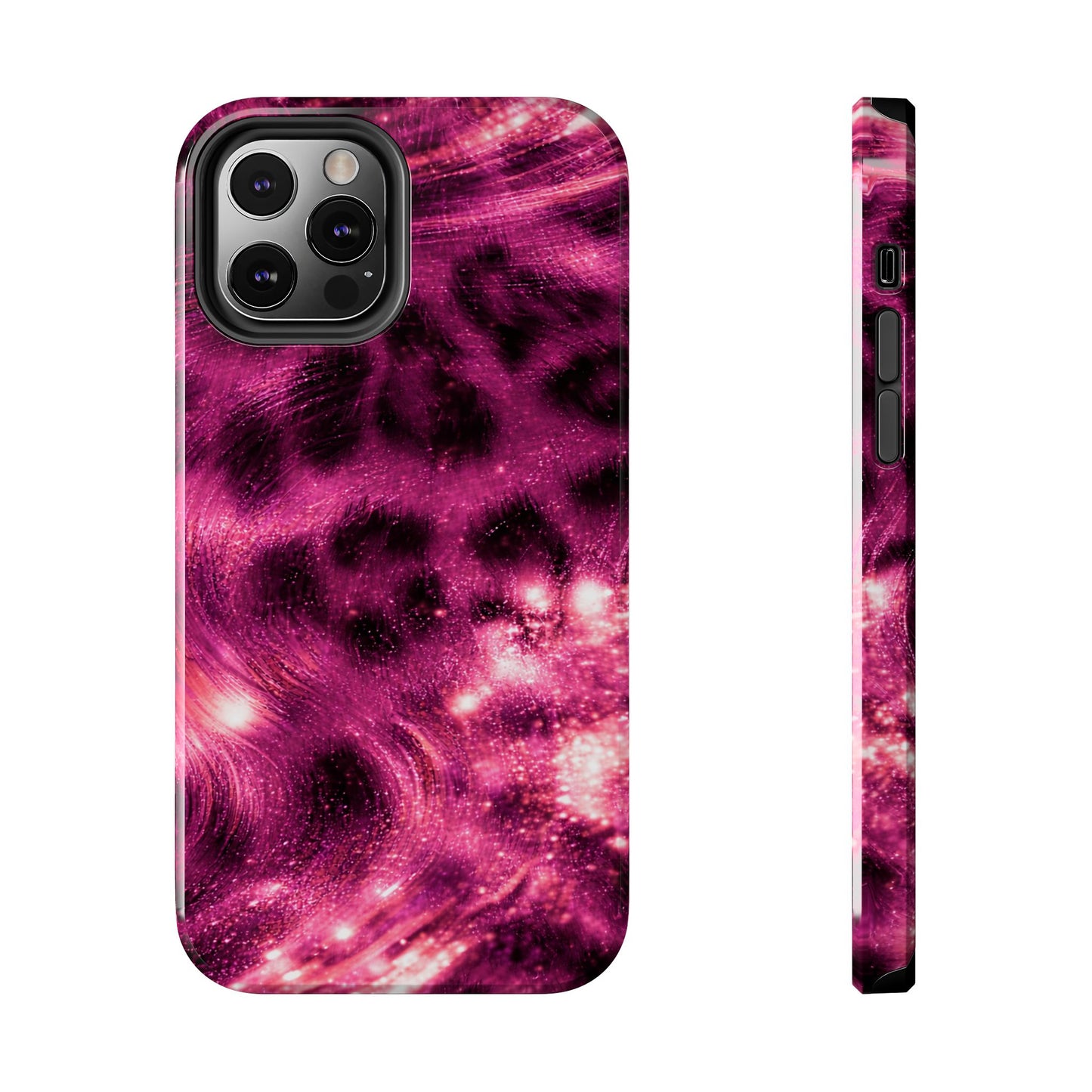 Magenta Y2K Leopard - Protective Phone Case