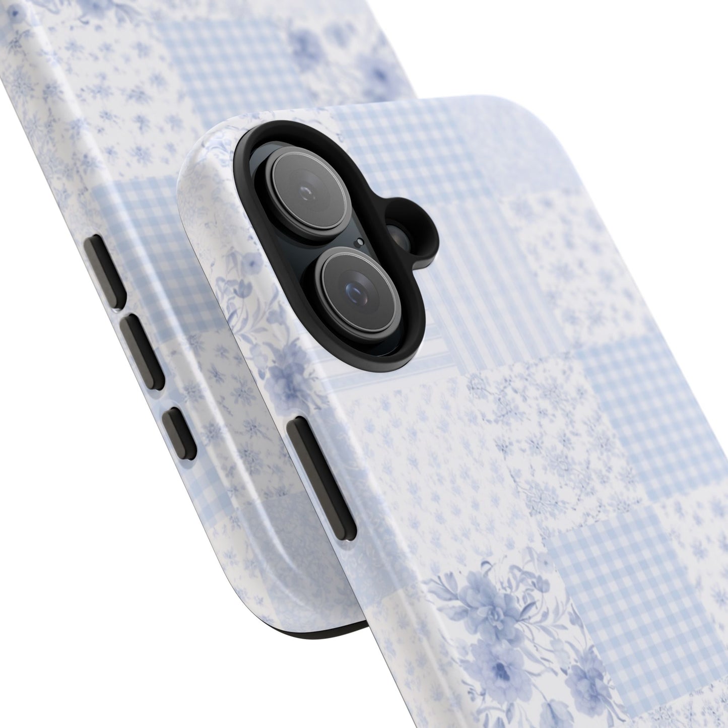 Baby Blue Plaid - Protective Phone Case