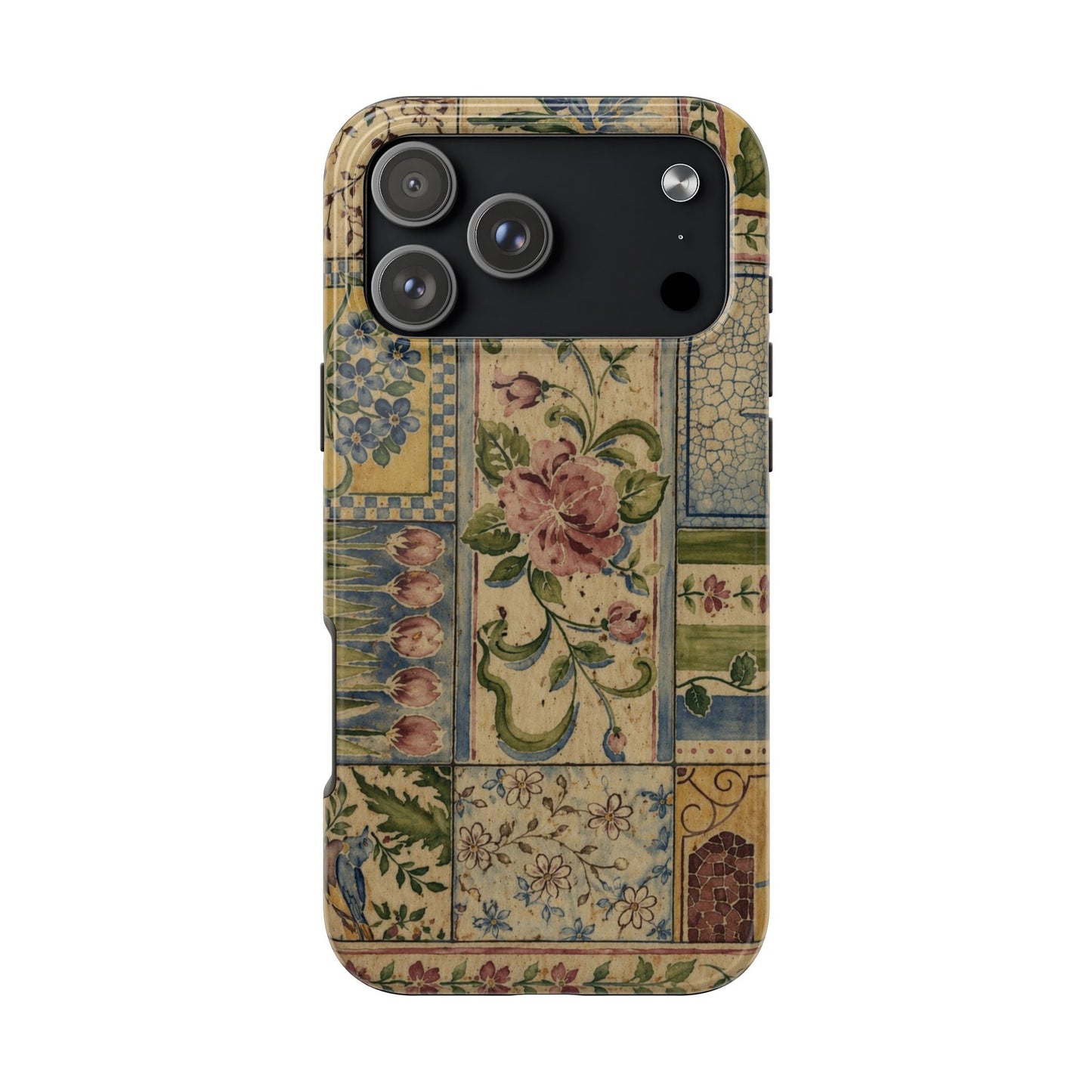 Vintage Floral Patchwork - Protective Phone Case