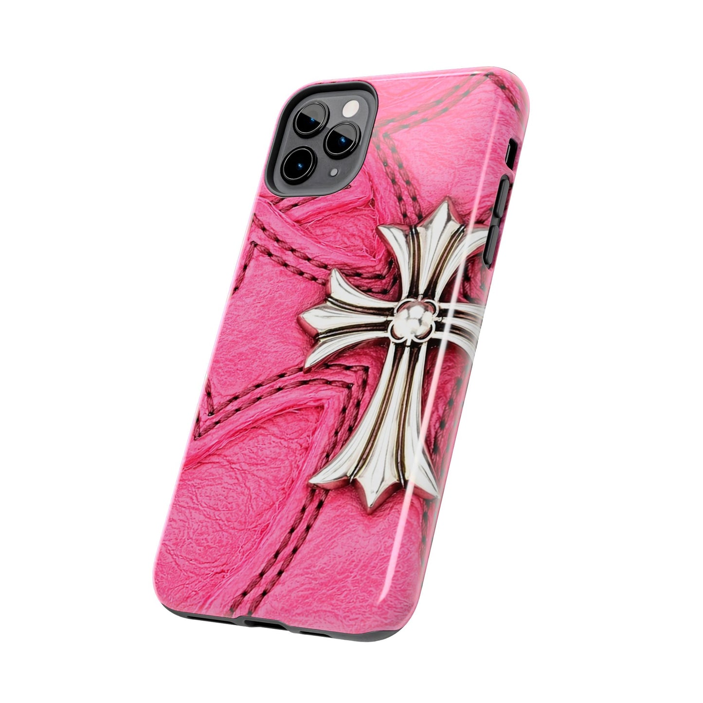 Pink Cross - Protective Phone Case