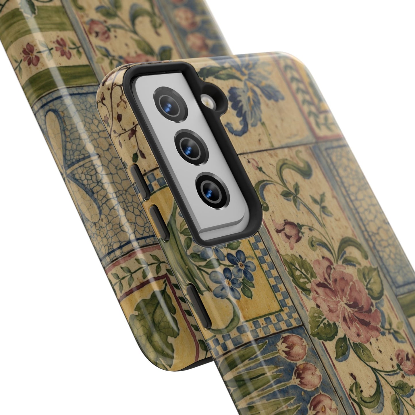 Vintage Floral Patchwork - Protective Phone Case