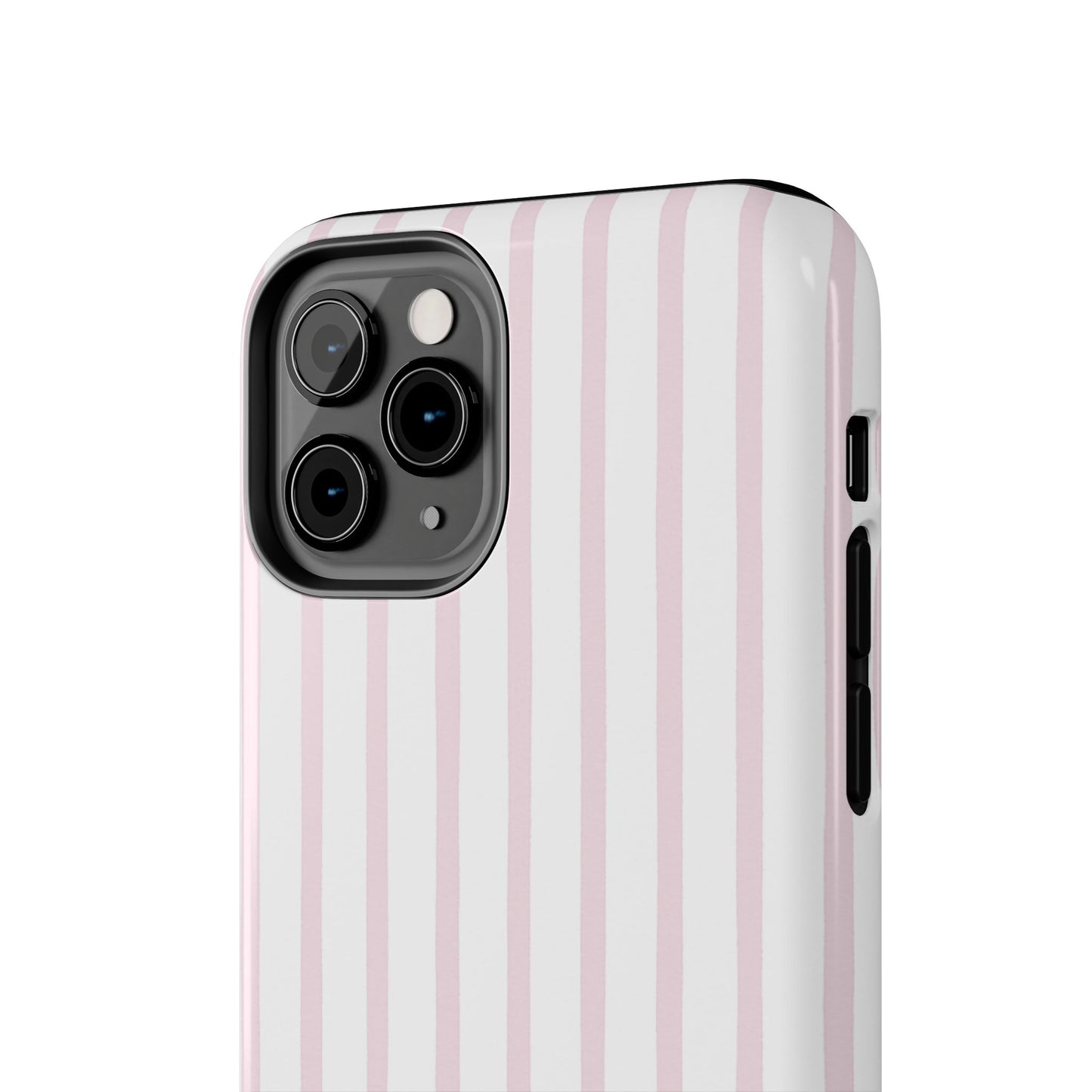 Pink Vertical Stripes - Protective Phone Case