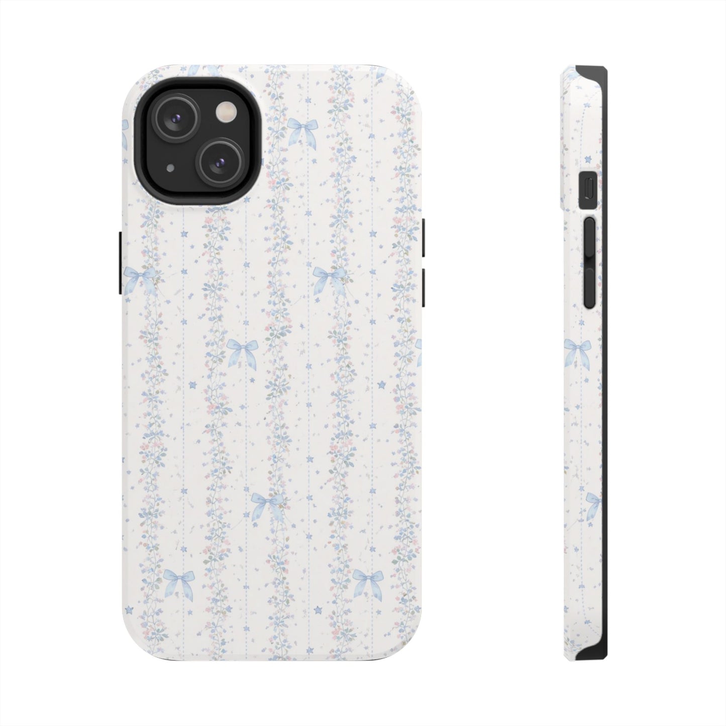 Bows and Stripes - Protective Phone Case