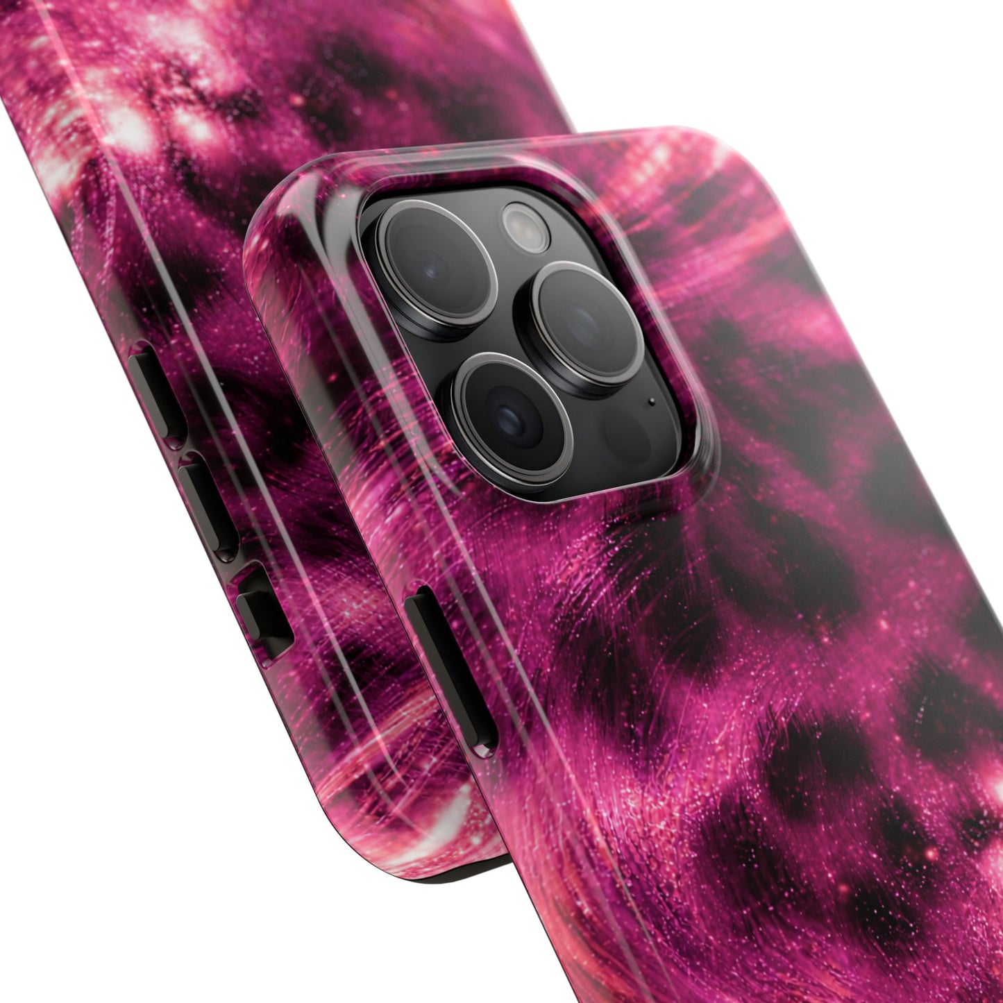 Magenta Y2K Leopard - Protective Phone Case