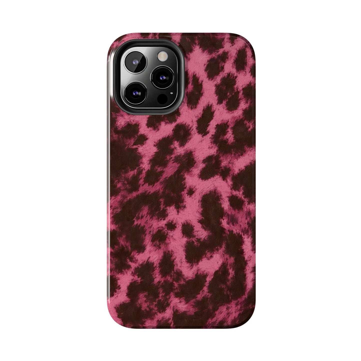 Pink Leopard Print - Protective Phone Case