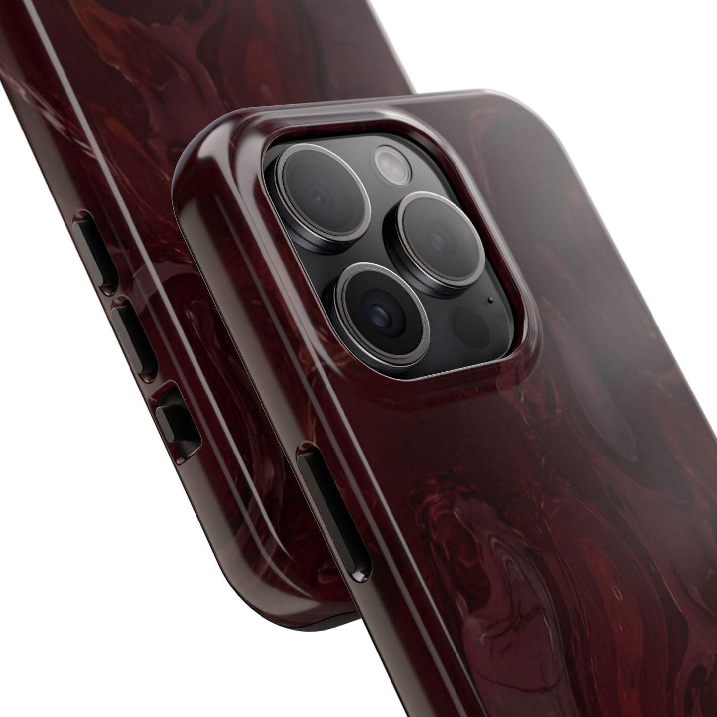 Glossy Maroon - Protective Phone Case