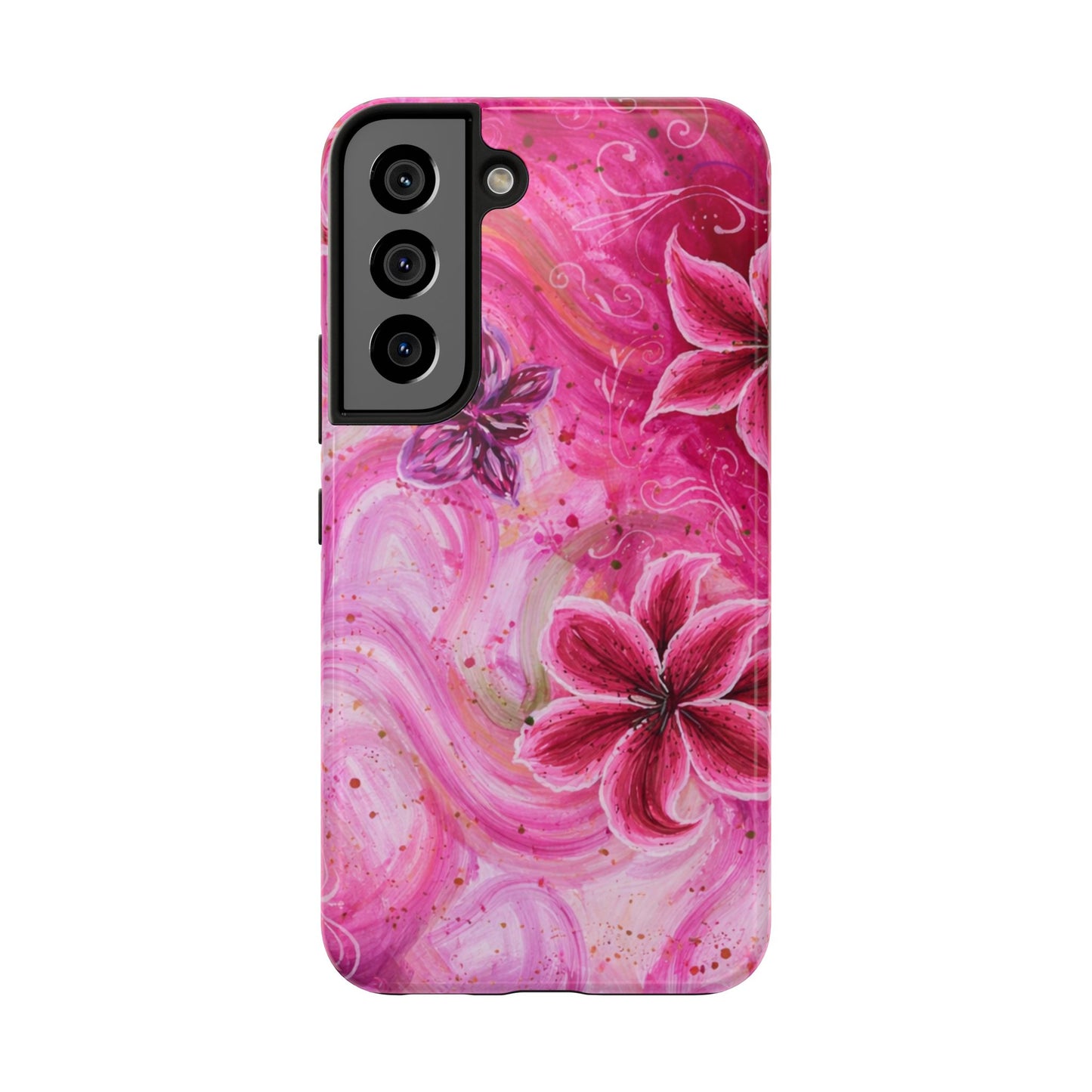Watercolor Hibiscus - Protective Phone Case