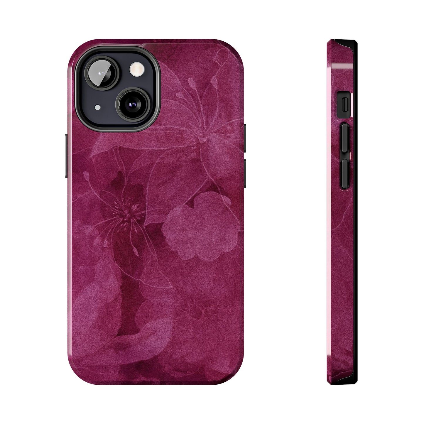 Magenta Petals - Protective Phone Case