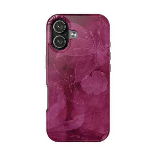 Magenta Petals - Protective Phone Case