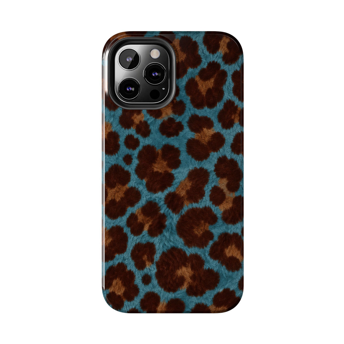 Teal Leopard - Protective Phone Case