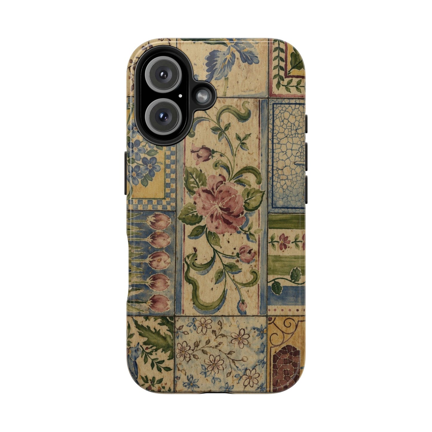 Vintage Floral Patchwork - Protective Phone Case