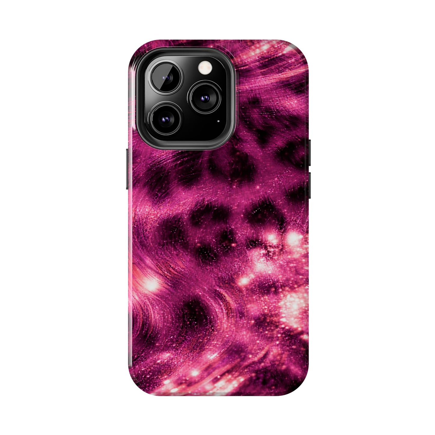 Magenta Y2K Leopard - Protective Phone Case