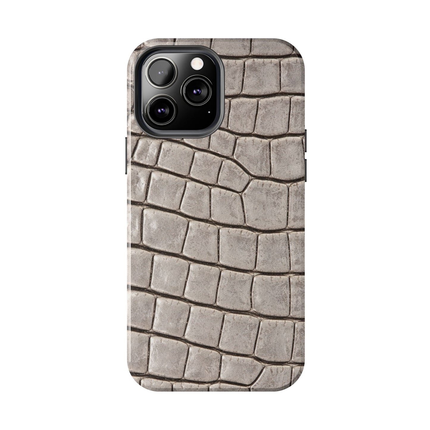 2000s Grey Crocodile - Protective Phone Case