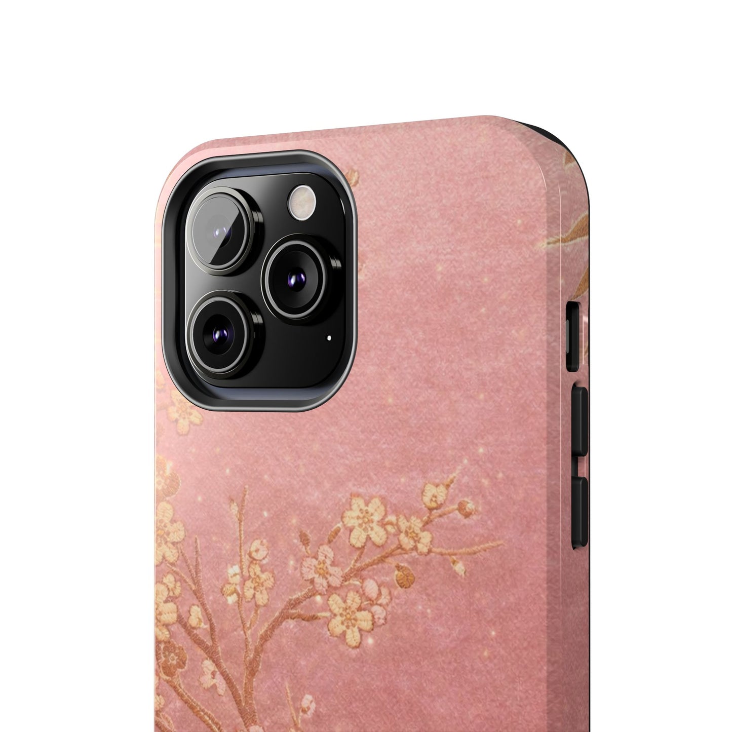 Pink Gold Cherry Blossom - Protective Phone Case