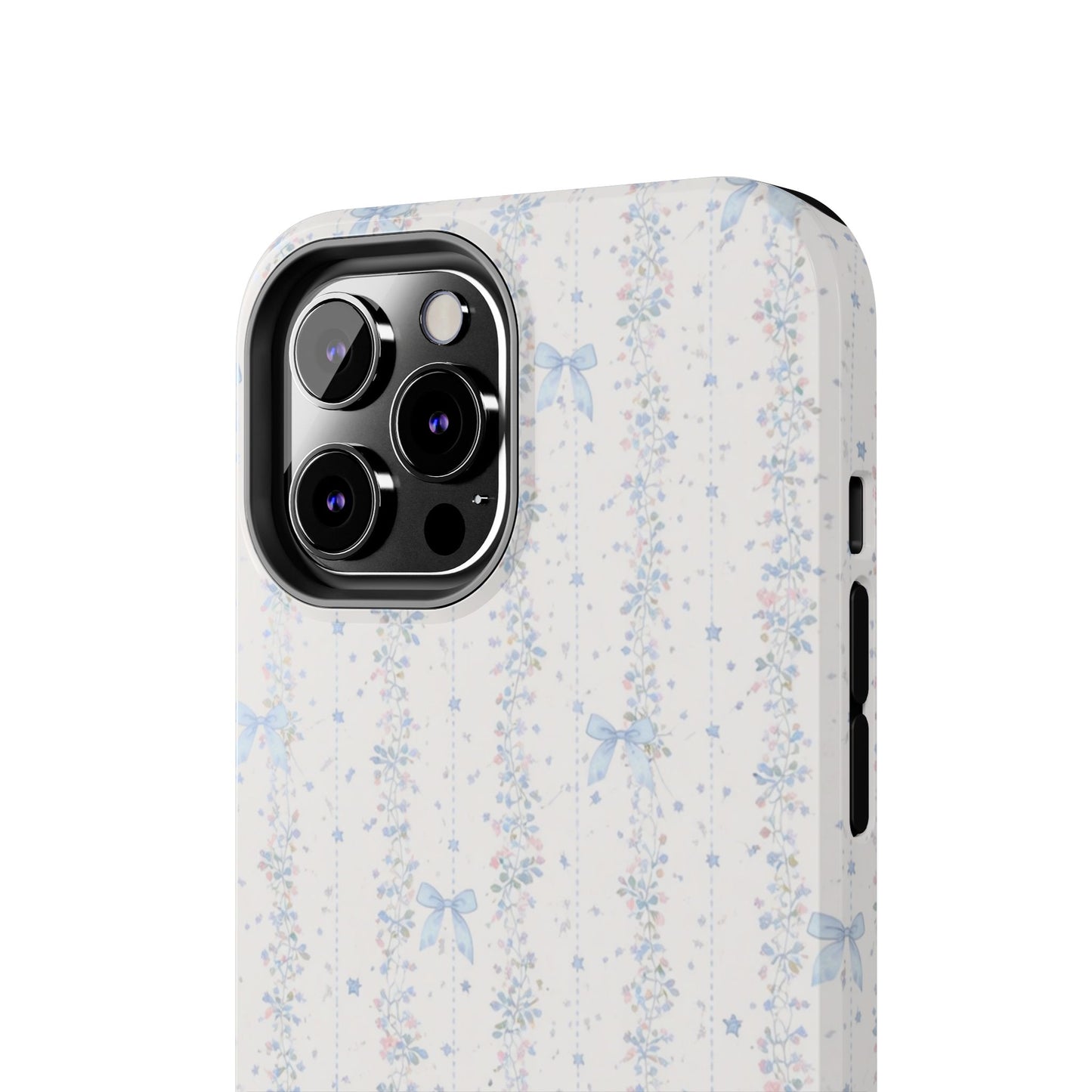 Bows and Stripes - Protective Phone Case