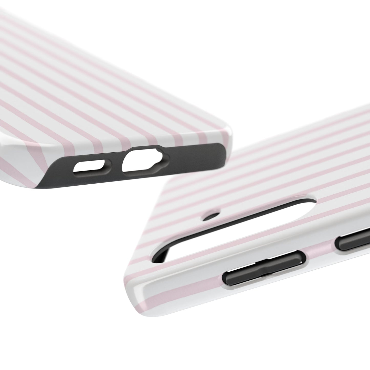 Pink Vertical Stripes - Protective Phone Case
