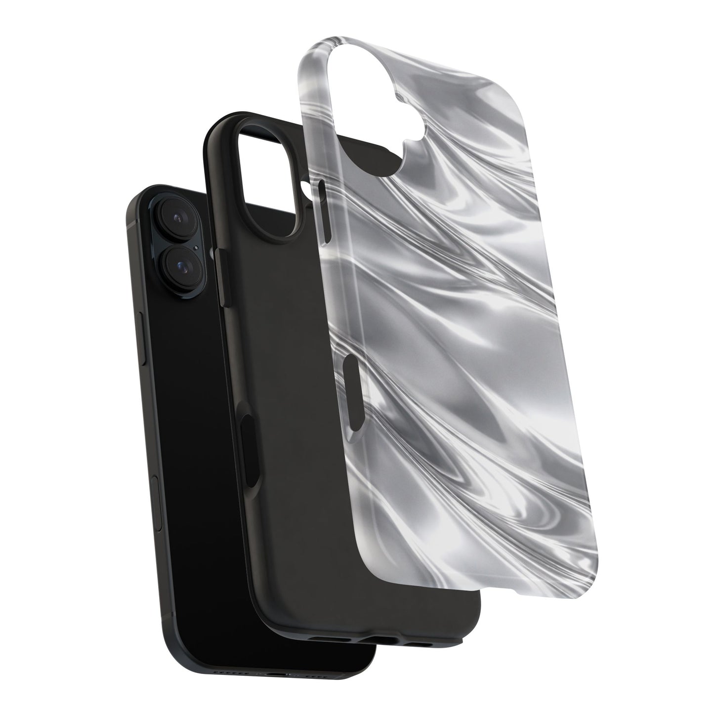 Silver Metallic - Protective Phone Case