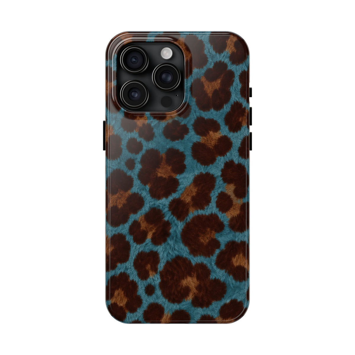 Teal Leopard - Protective Phone Case