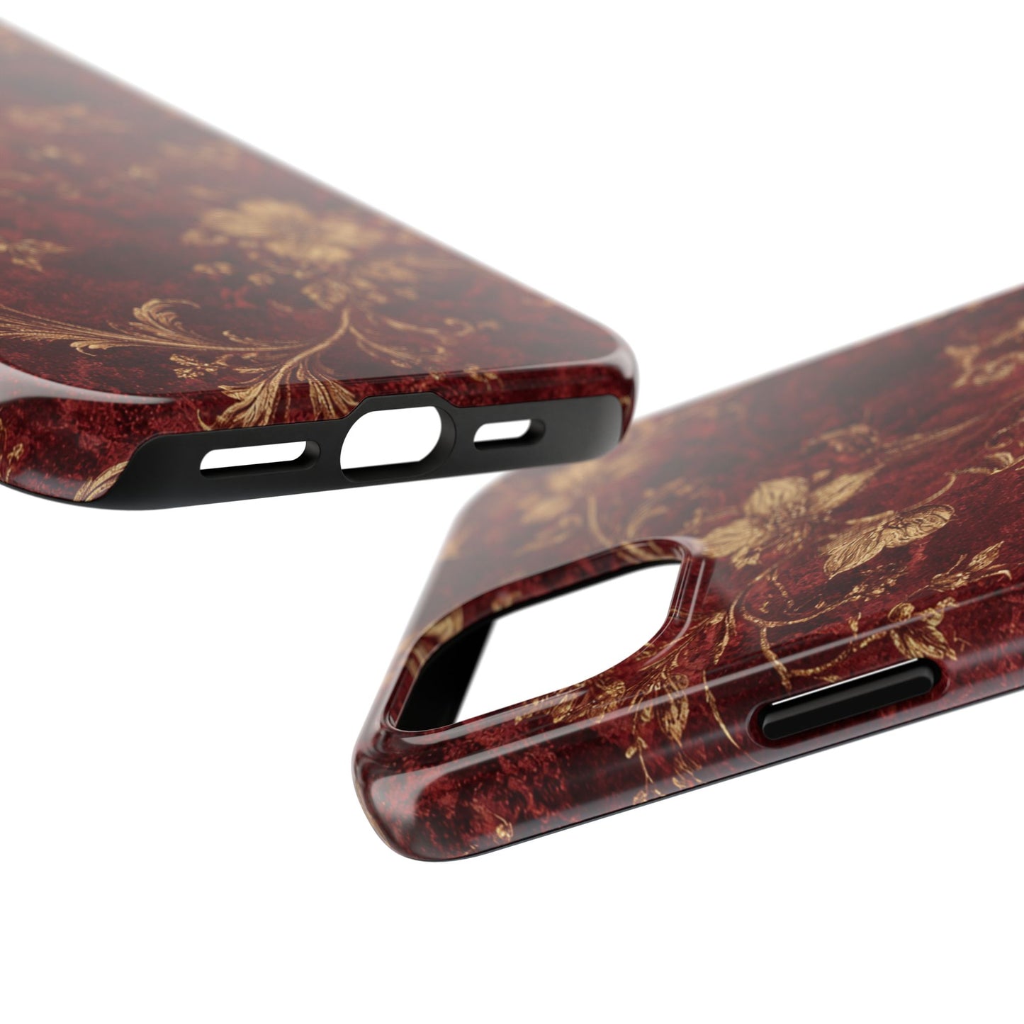 Floral Burgundy - Protective Phone Case