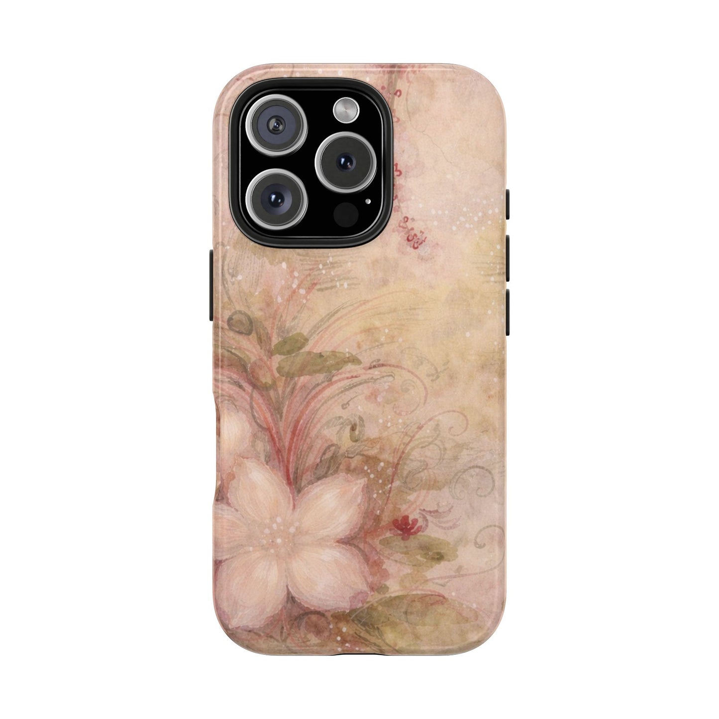Antique Watercolor Floral - Protective Phone Case