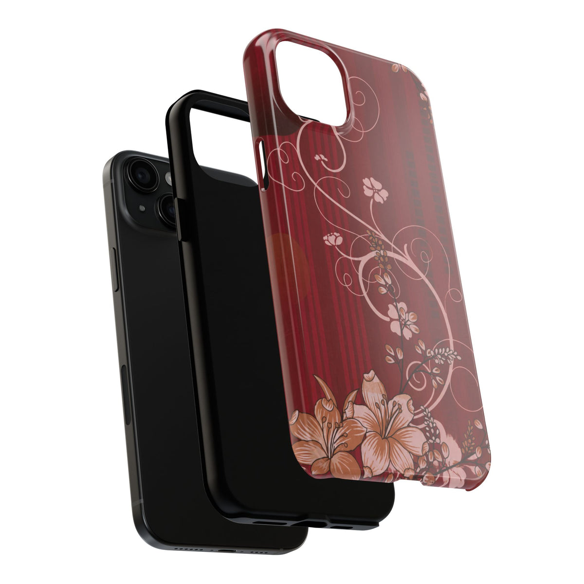 Crimson Bloom - Protective Phone Case