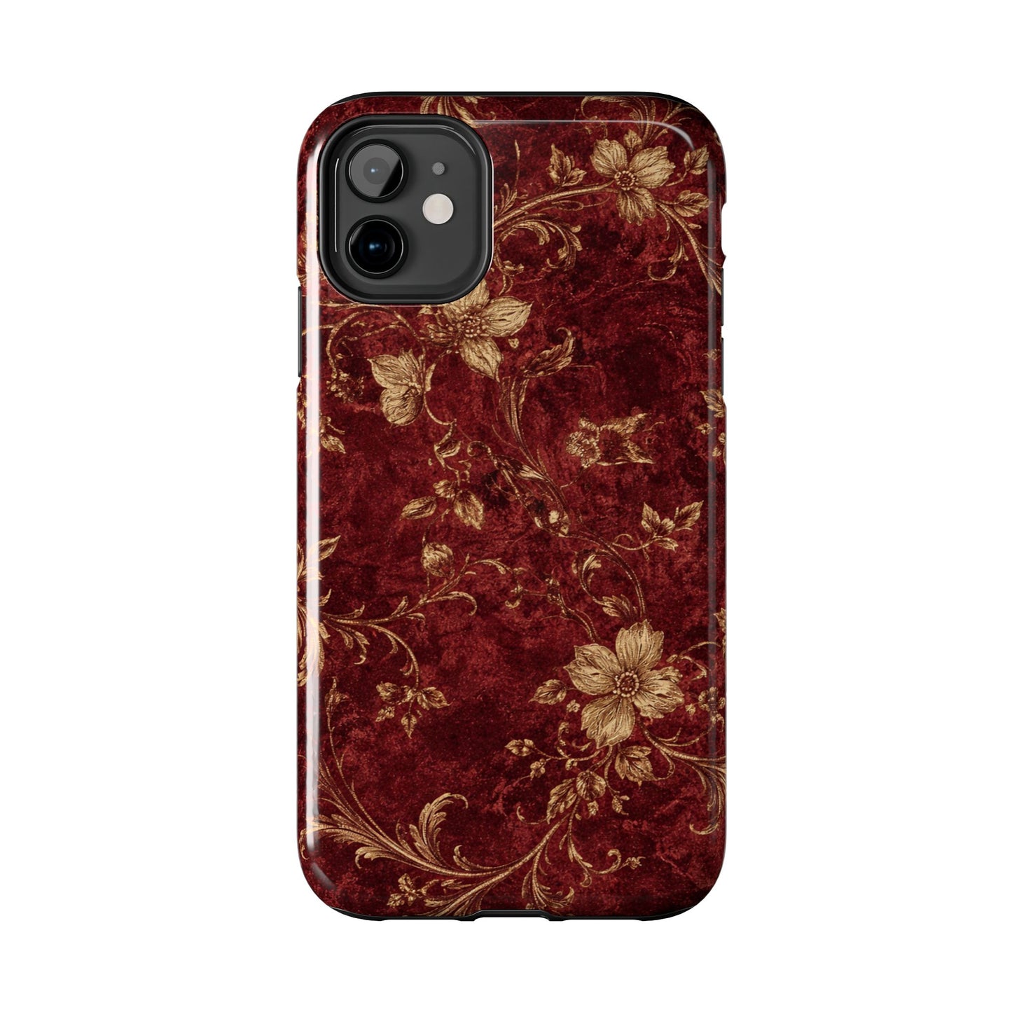 Floral Burgundy - Protective Phone Case