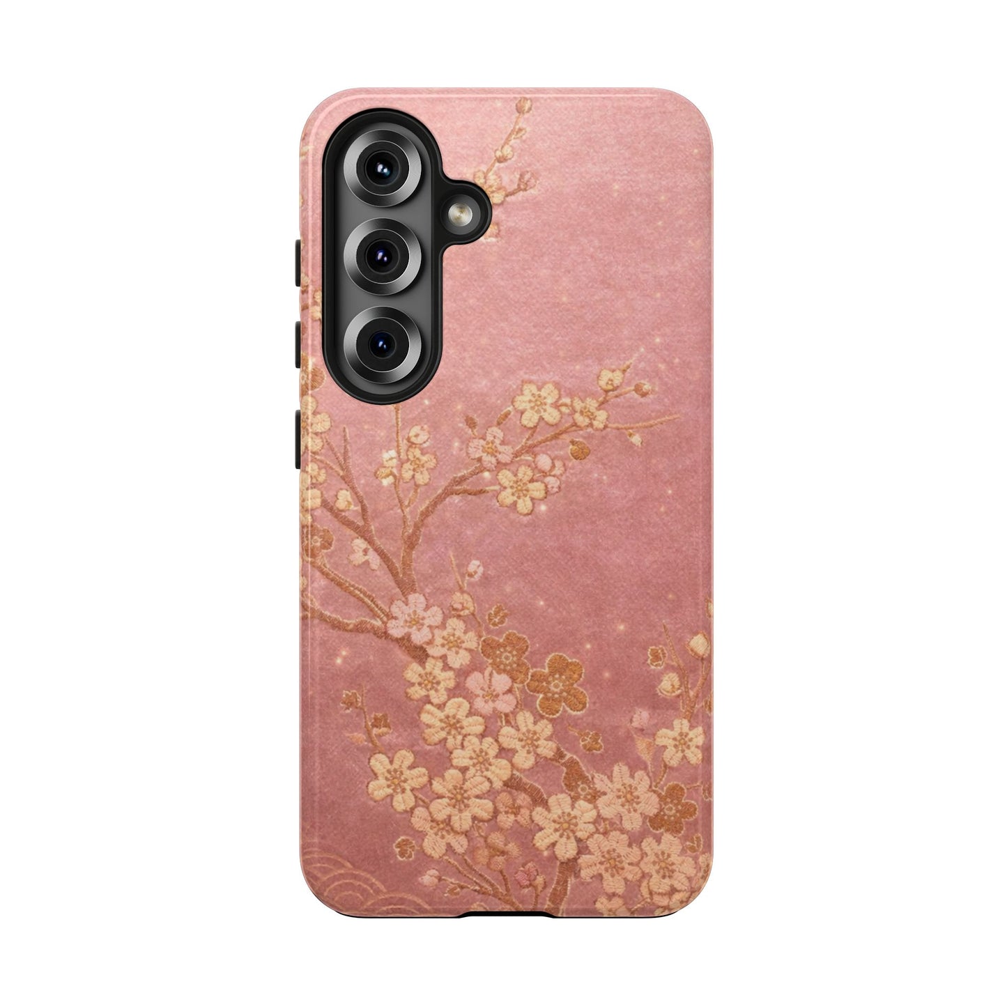 Pink Gold Cherry Blossom - Protective Phone Case